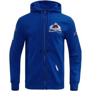 Pro Standard Mens NHL Classic Chenille Full Zip Hoodie(Dodger Blue)