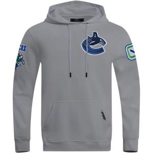 Pro Standard Mens NHL Classic Chenille Pull Over Hoodie(Gray)