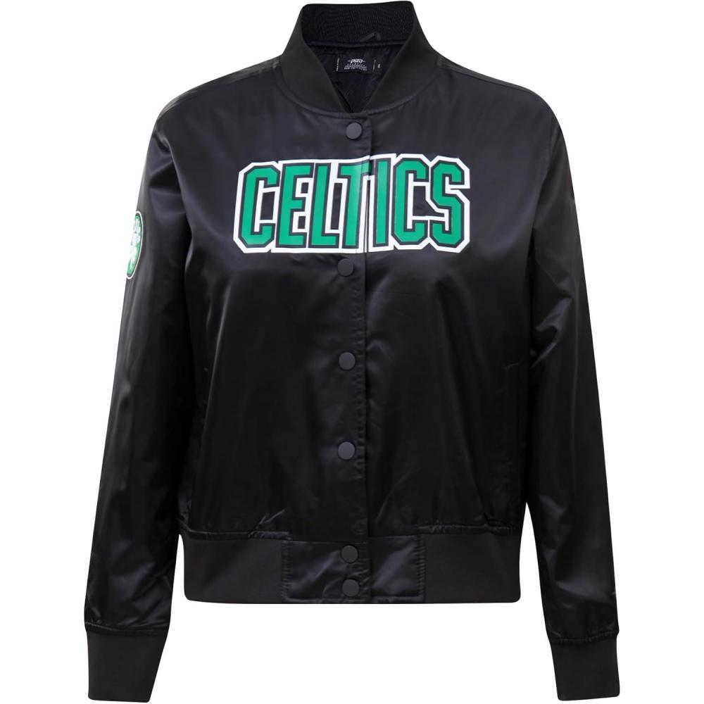 imagePro Standard Womens NBA Classic Chenille Satin JacketBlack