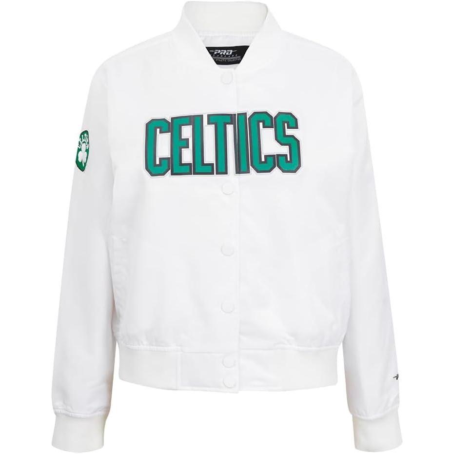 imagePro Standard Womens NBA Classic Chenille Satin JacketWhite
