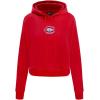 Pro Standard Womens NHL Classic Chenille Cropped Pullover Hoodie(Red)