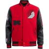 Pro Standard Mens NBA Old English Varsity Jacket(Red/Black)