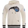 Pro Standard Mens NBA Retro Classics Pull Over Hoodie(Eggshell/ Black)