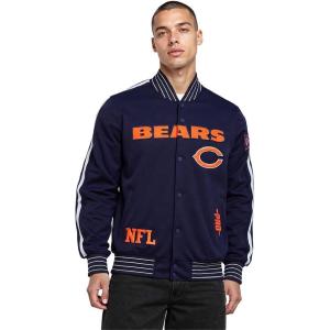 Pro Standard Mens NFL Pro Game Day Jacket Double Knit Jacket(Midnight Navy/White)