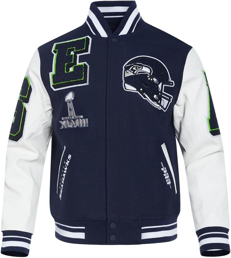 image:imagePro Standard Mens NFL Mash Up Varsity JacketBlue