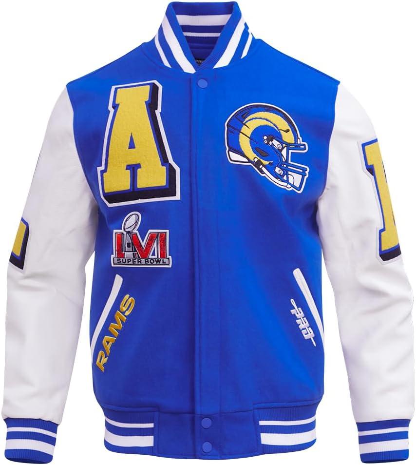 image:imagePro Standard Mens NFL Mash Up Varsity JacketBlue