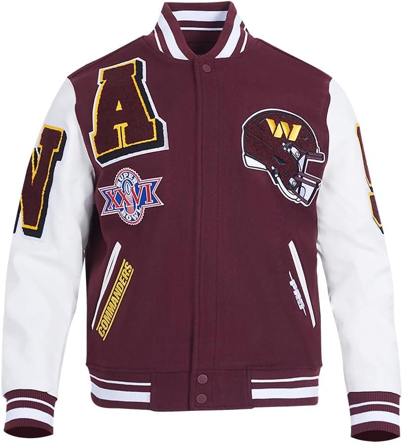 image:imagePro Standard Mens NFL Mash Up Varsity JacketRed