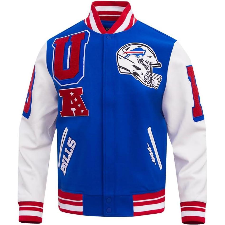 image:imagePro Standard Mens NFL Mash Up Varsity JacketBlue