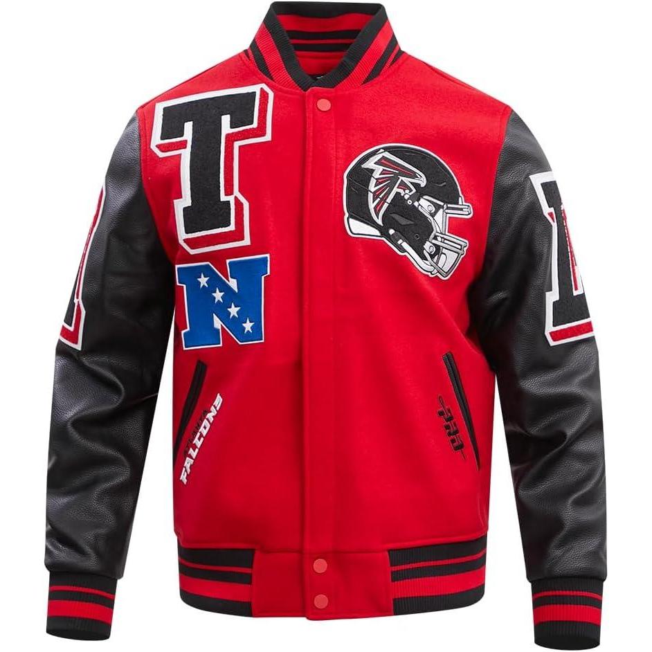 image:imagePro Standard Mens NFL Mash Up Varsity JacketRed