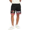 Mens NHL Classic Chenille Athletic Short(Black/Red)
