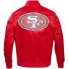 Pro Standard Mens NFL Classic Satin Jacket(Red)