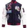 Pro Standard Mens NFL Mash Up Varsity Jacket(Blue)