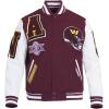 Pro Standard Mens NFL Mash Up Varsity Jacket(Red)