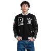 Pro Standard Mens NFL Best Of Varsity Jacket(Black/Gray)