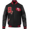 Pro Standard Mens NFL Best Of Varsity Jacket(Black/Red/Black)