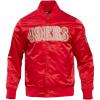 Pro Standard Mens NFL Classic Satin Jacket(Red)