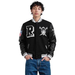 Pro Standard Mens NFL Best Of Varsity Jacket(Black/Gray)