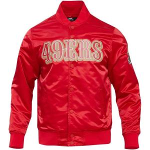 Pro Standard Mens NFL Classic Satin Jacket(Red)