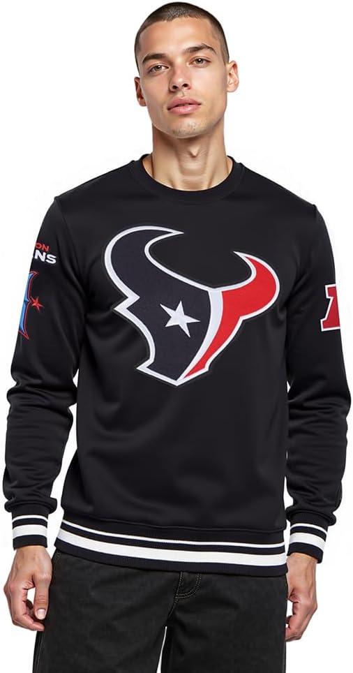 image:imagePro Standard Mens NFL Mash Up Brushed Back French Terry Crewneck SweatshirtBlack