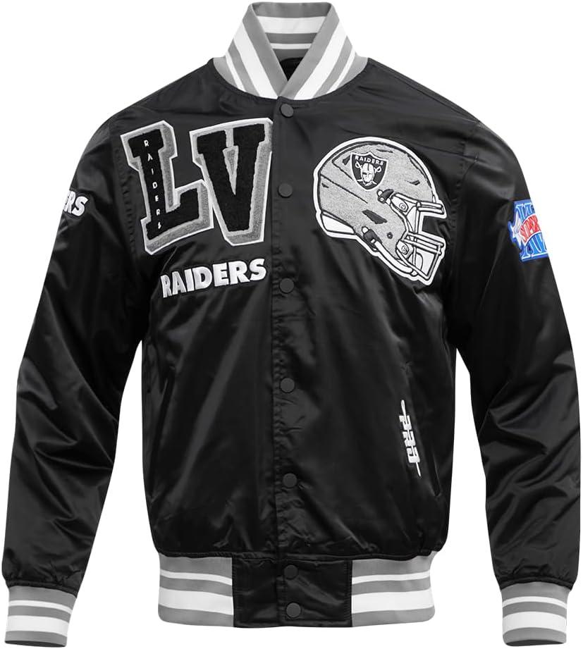 image:imagePro Standard Mens NFL Mash Up Satin JacketBlack