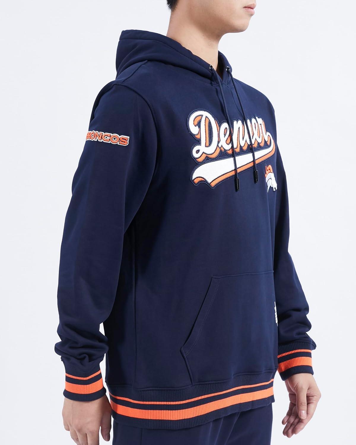 image:imagePro Standard Mens NFL Script Tail Brushed Back French Terry Pull Over HoodieBlue