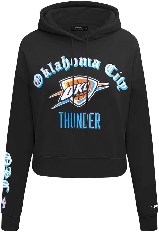 image:imagePro Standard Womens NBA Old English Cropped Pullover HoodieBlack