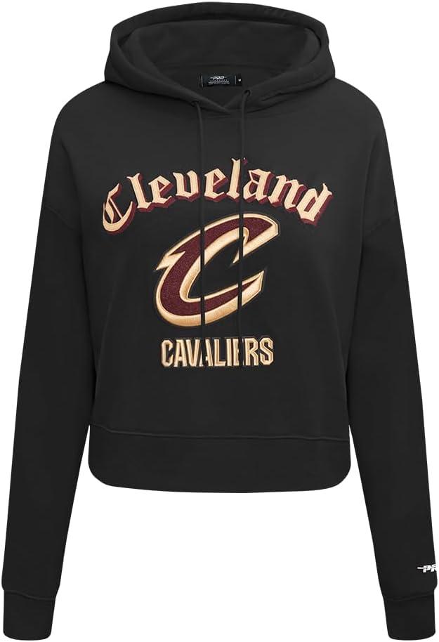 image:imagePro Standard Womens NBA Old English Cropped Pullover HoodieBlack