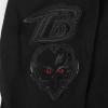 Pro Standard Mens NFL Classic Triple Black Cotton Double Knit Full Zip Hoodie(Triple Black)