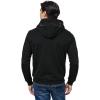Pro Standard Mens NFL Classic Triple Black Cotton Double Knit Full Zip Hoodie(Triple Black)