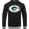 Pro Standard Mens NFL Mash Up Brushed Back French Terry Crewneck Sweatshirt(Black)