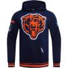Pro Standard Mens NFL Mash Up Brushed Back French Terry Pull Over Hoodie(Blue)