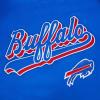 Pro Standard Mens NFL Script Tail Brushed Back French Terry Pull Over Hoodie(Blue)