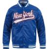 Pro Standard Mens NFL Script Tail Satin Jacket(Blue)