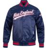 Pro Standard Mens NFL Script Tail Satin Jacket(Blue)