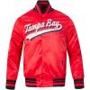 Pro Standard Mens NFL Script Tail Satin Jacket(Red)