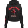 Pro Standard Womens NBA Old English Cropped Pullover Hoodie(Black)
