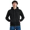 Pro Standard Mens NFL Classic Triple Black Cotton Double Knit Full Zip Hoodie(Triple Black)