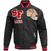 Pro Standard Mens NFL Mash Up Satin Jacket(Black)