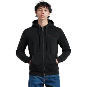 Pro Standard Mens NFL Classic Triple Black Cotton Double Knit Full Zip Hoodie(Triple Black)
