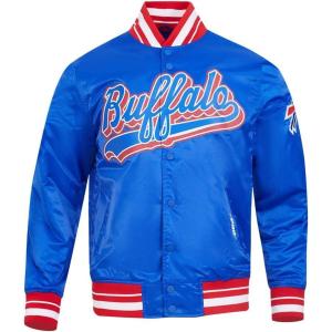 Pro Standard Mens NFL Script Tail Satin Jacket(Blue)