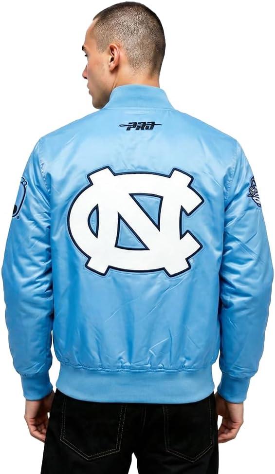 image:imagePro Standard NCAA mens Mens College Classic Chenille Satin JacketUniversity Blue