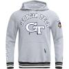 Pro Standard Mens College Classic Chenille Pull Over Hoodie(Heather Gray/Black)