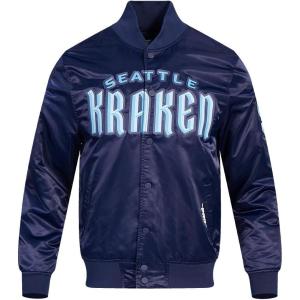 Pro Standard Mens NHL Classic Satin Jacket(Midnight Navy)