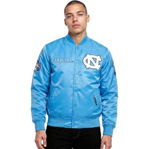 Pro Standard NCAA mens Mens College Classic Chenille Satin Jacket(University Blue)