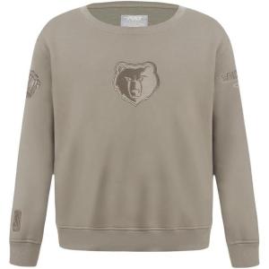 Pro Standard Big Boys NBA Neutral Fleece Crewneck Sweatshirt(Taupe)