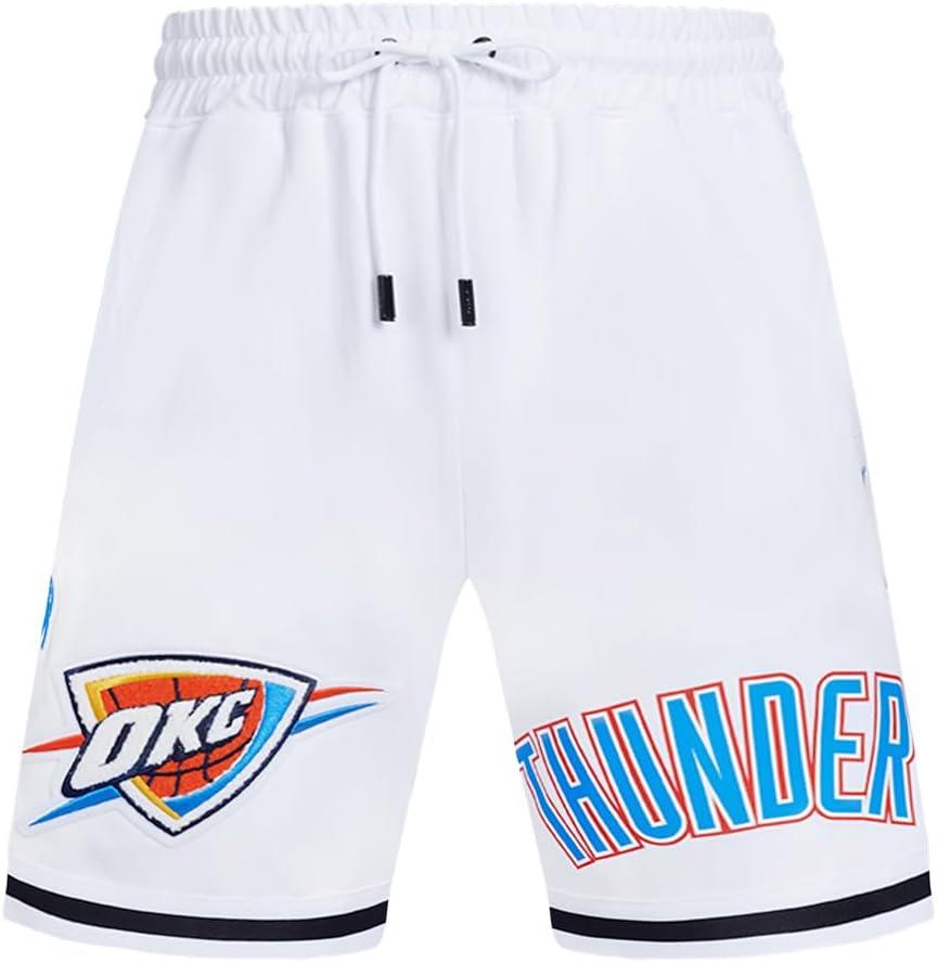 image:imagePro Standard Mens NBA Oklahoma City Thunder Classic Chenille Athletic Short Black 2XL