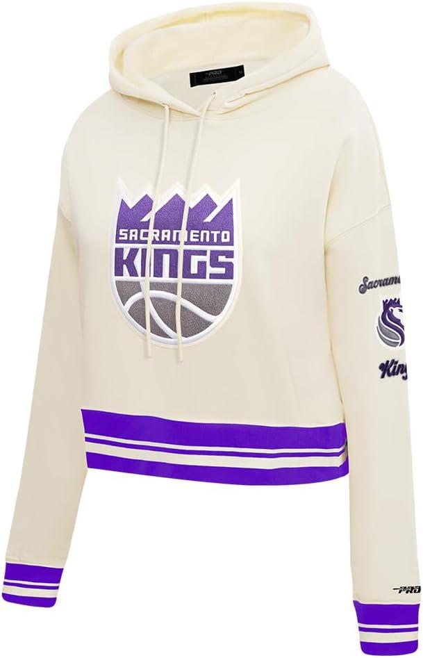 image:imagePro Standard Womens NBA Retro Classics Brushed Back French Terry Cropped Pullover HoodieEggshell Purple