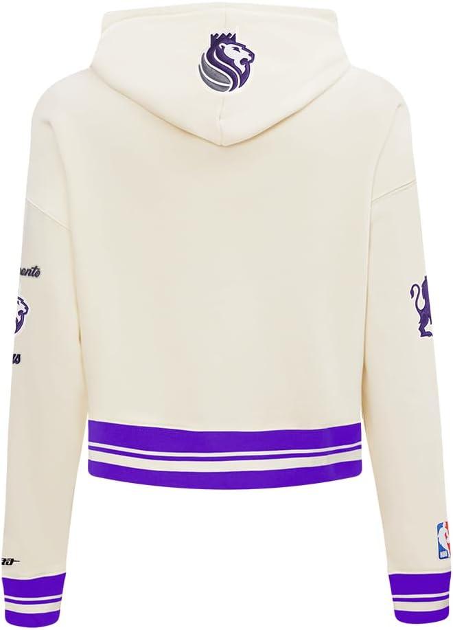 image:imagePro Standard Womens NBA Retro Classics Brushed Back French Terry Cropped Pullover HoodieEggshell Purple