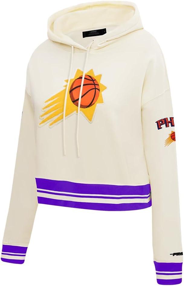 image:imagePro Standard Womens NBA Retro Classics Brushed Back French Terry Cropped Pullover HoodieEggshell Purple