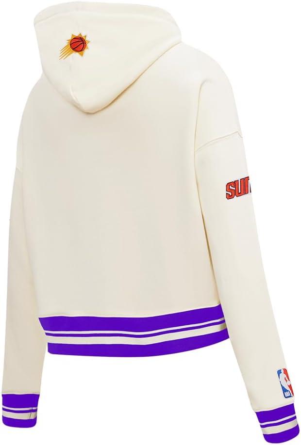 image:imagePro Standard Womens NBA Retro Classics Brushed Back French Terry Cropped Pullover HoodieEggshell Purple